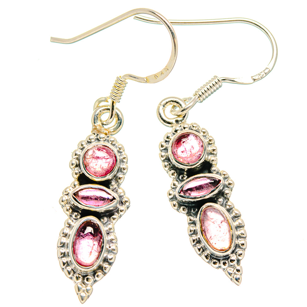 Pink Tourmaline Earrings handcrafted by Anasilvercos - EARR422854