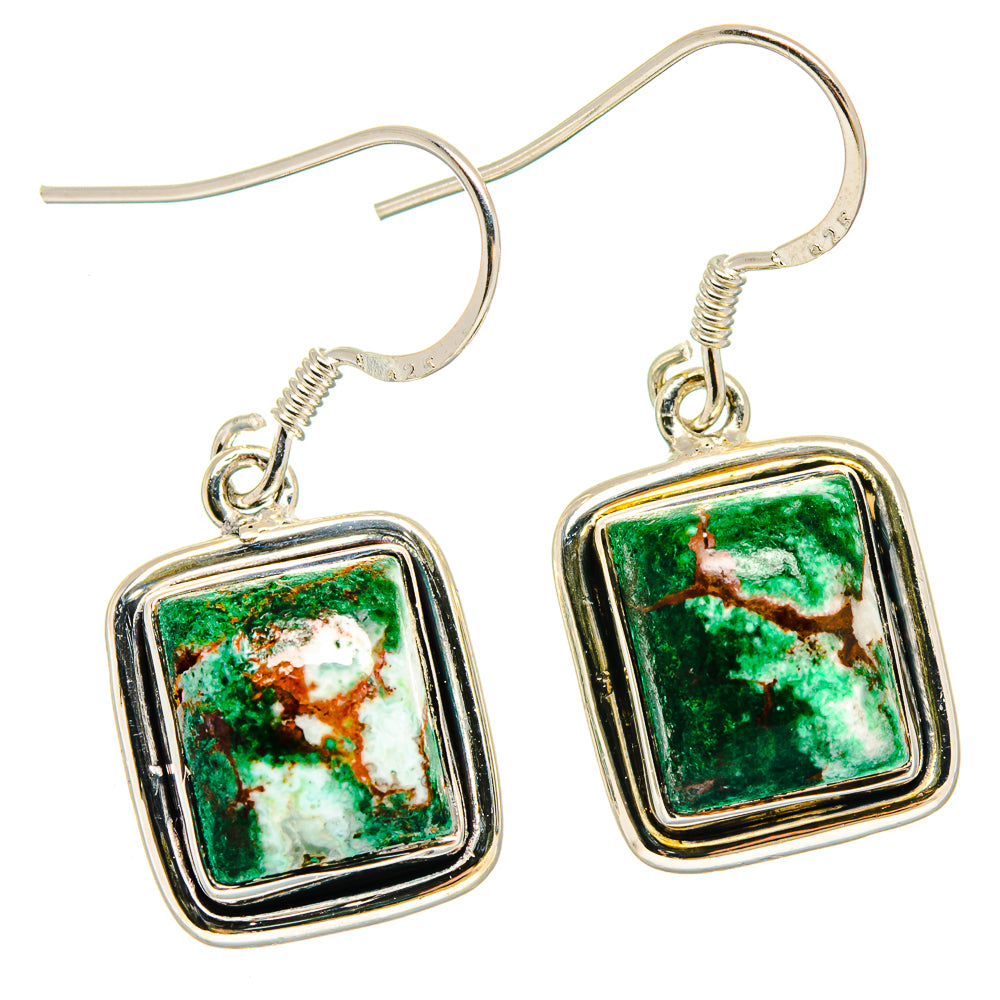 Chrysocolla Earrings handcrafted by Anasilvercos - EARR422858