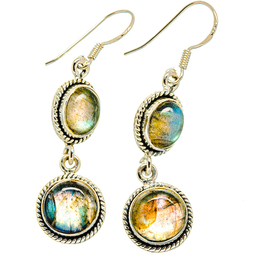 Labradorite Earrings handcrafted by Anasilvercos - EARR422866