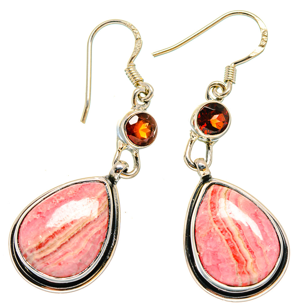 Rhodochrosite Earrings handcrafted by Anasilvercos - EARR422871