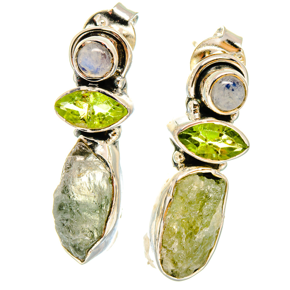 Green Amethyst Earrings handcrafted by Anasilvercos - EARR422872