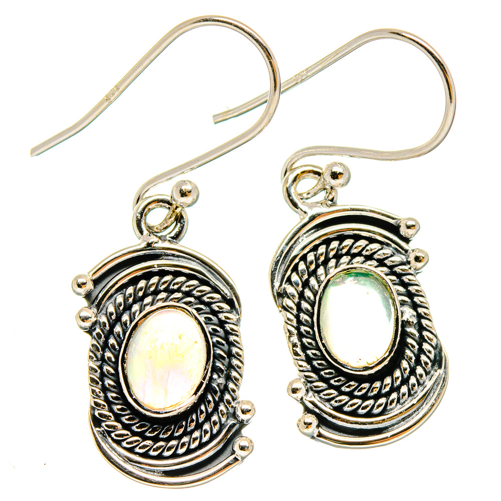 Ethiopian Opal Earrings handcrafted by Anasilvercos - EARR422881