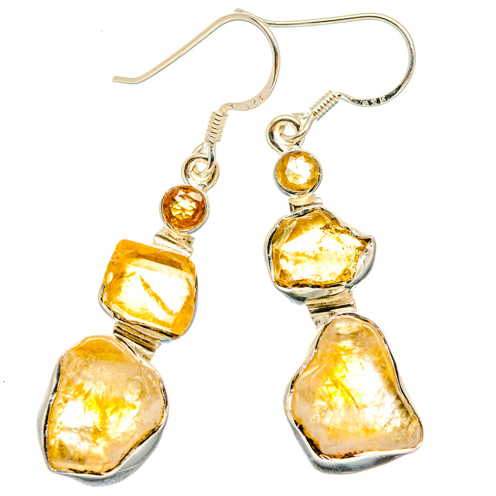 Citrine Earrings handcrafted by Anasilvercos - EARR422893
