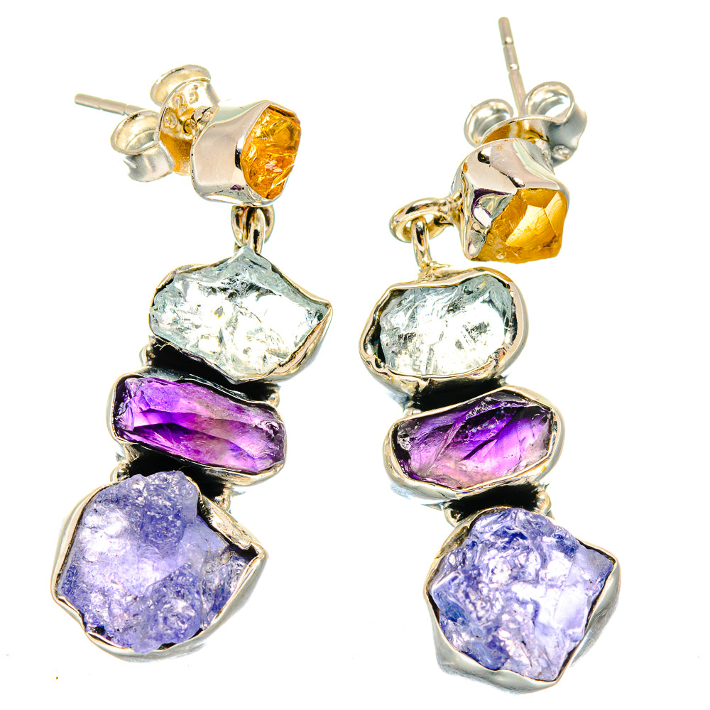 Tanzanite Earrings handcrafted by Anasilvercos - EARR422894