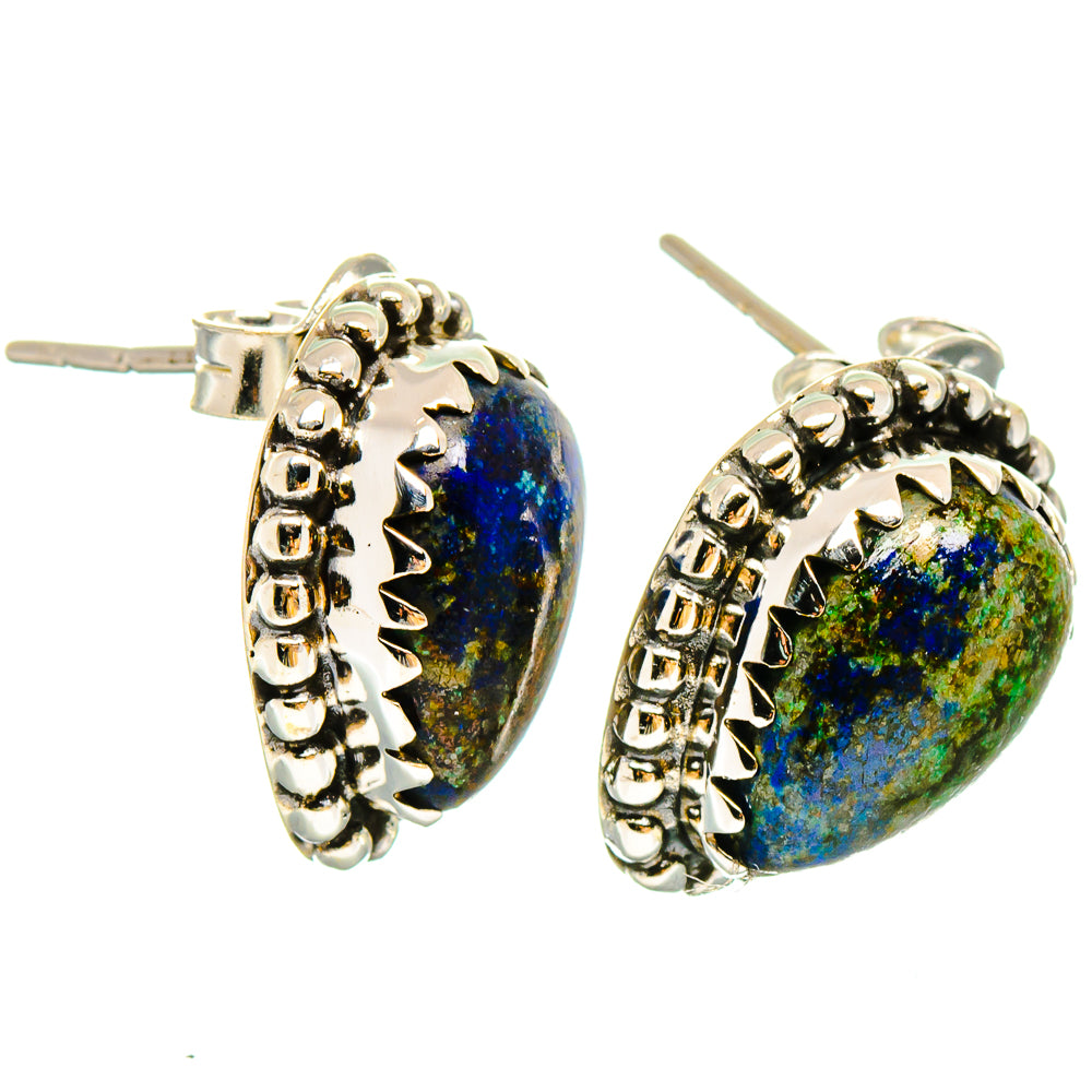 Azurite Earrings handcrafted by Anasilvercos - EARR422901