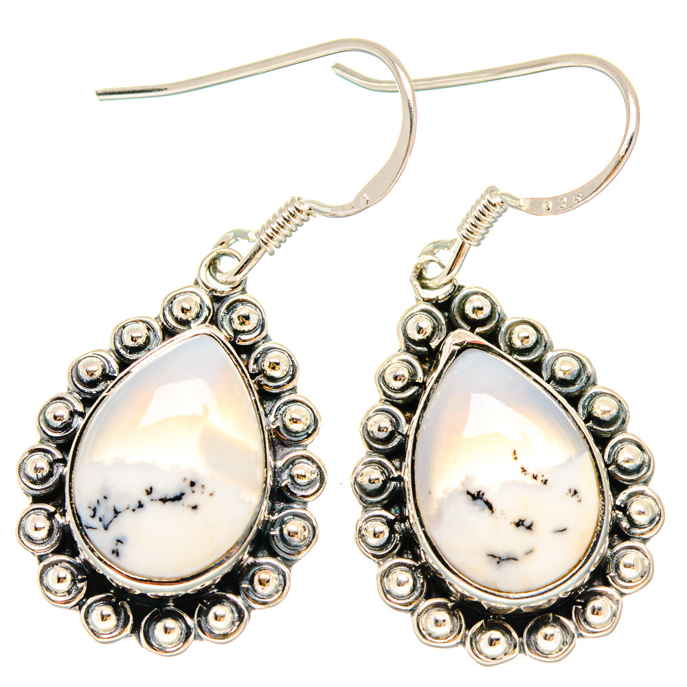 Dendritic Opal Earrings handcrafted by Anasilvercos - EARR422905