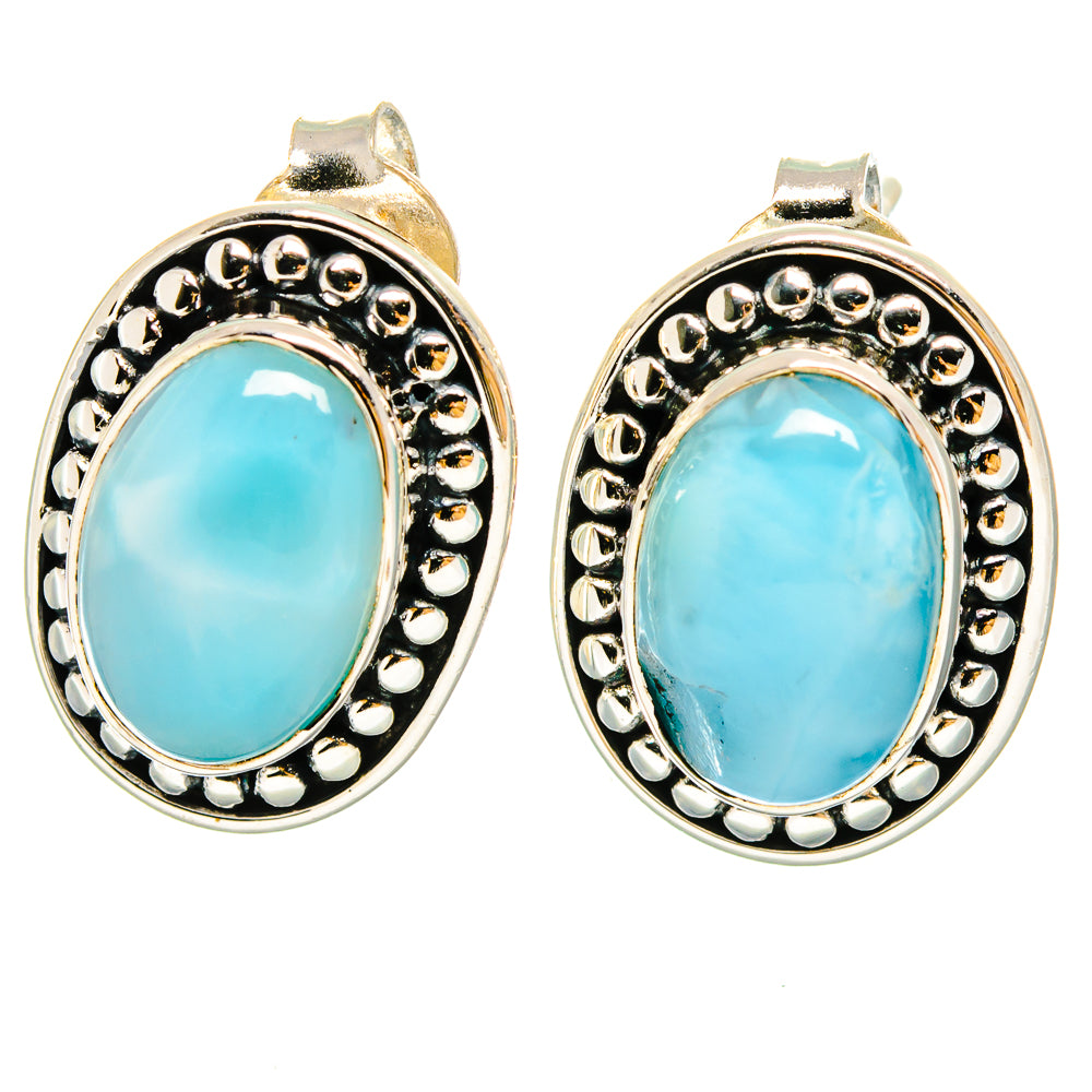 Larimar Earrings handcrafted by Anasilvercos - EARR422909