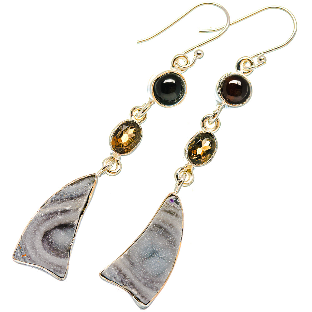 Desert Druzy Earrings handcrafted by Anasilvercos - EARR422915