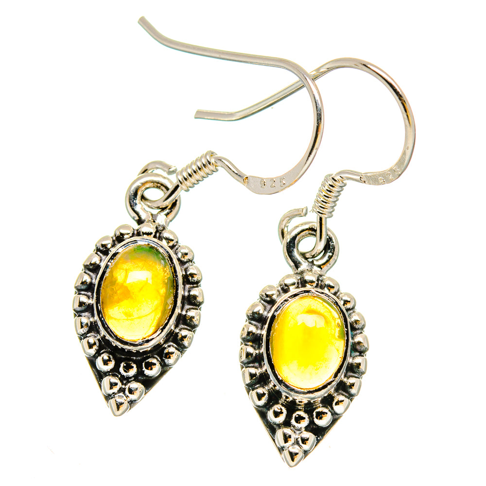 Ethiopian Opal Earrings handcrafted by Anasilvercos - EARR422921