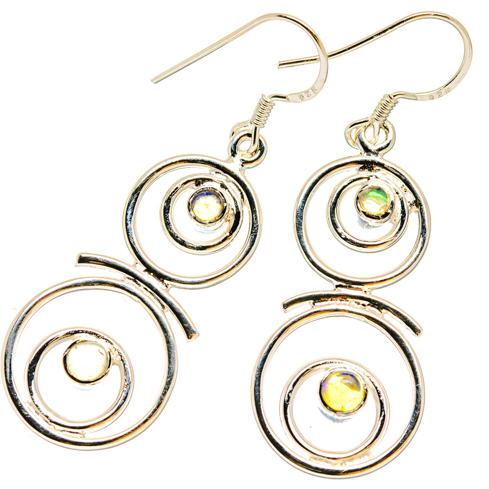 Ethiopian Opal Earrings handcrafted by Anasilvercos - EARR422933
