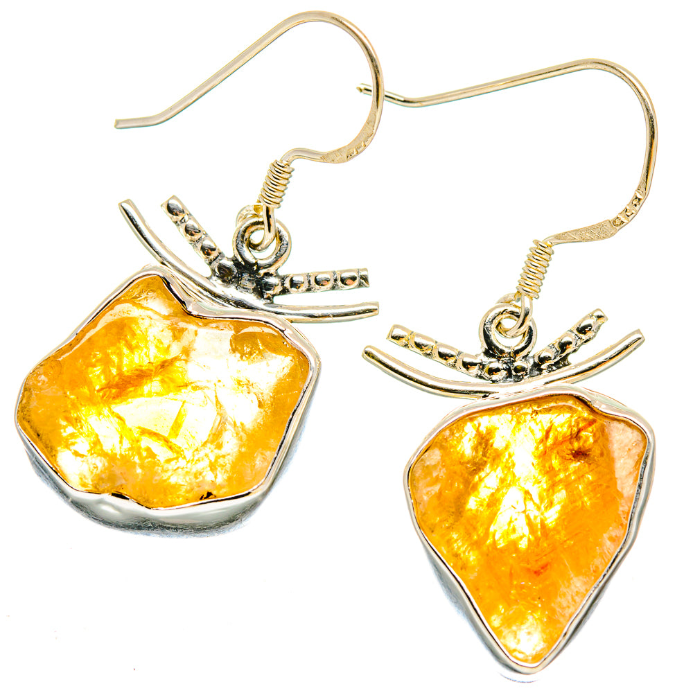 Citrine Earrings handcrafted by Anasilvercos - EARR422941