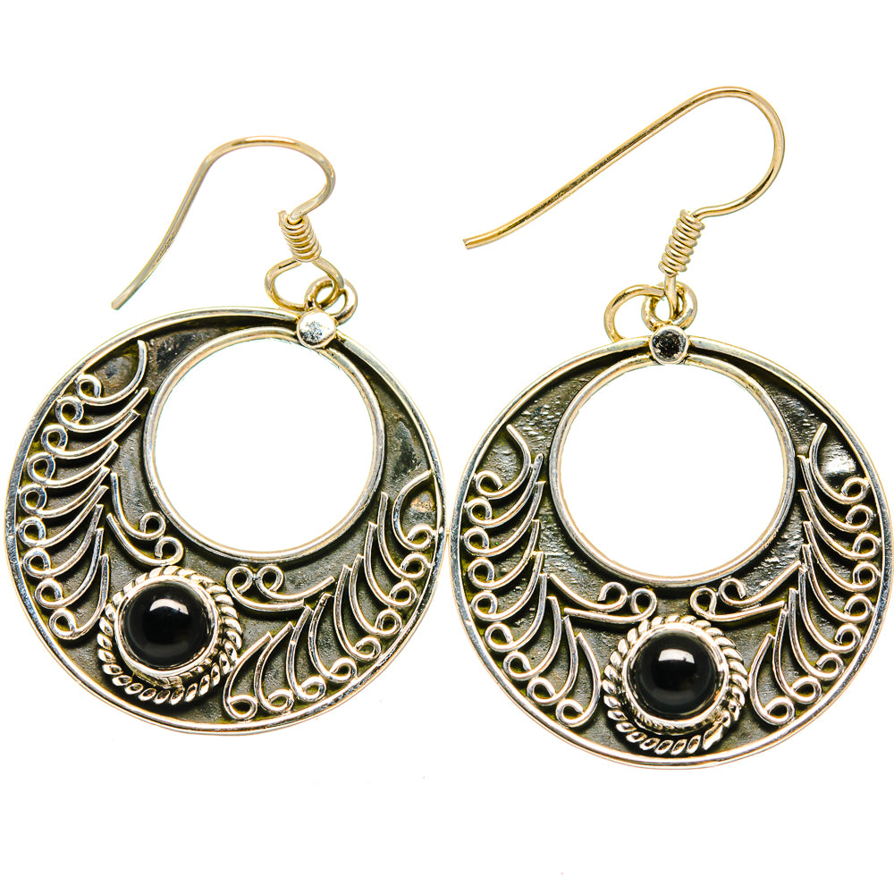 Black Onyx Earrings handcrafted by Anasilvercos - EARR422951