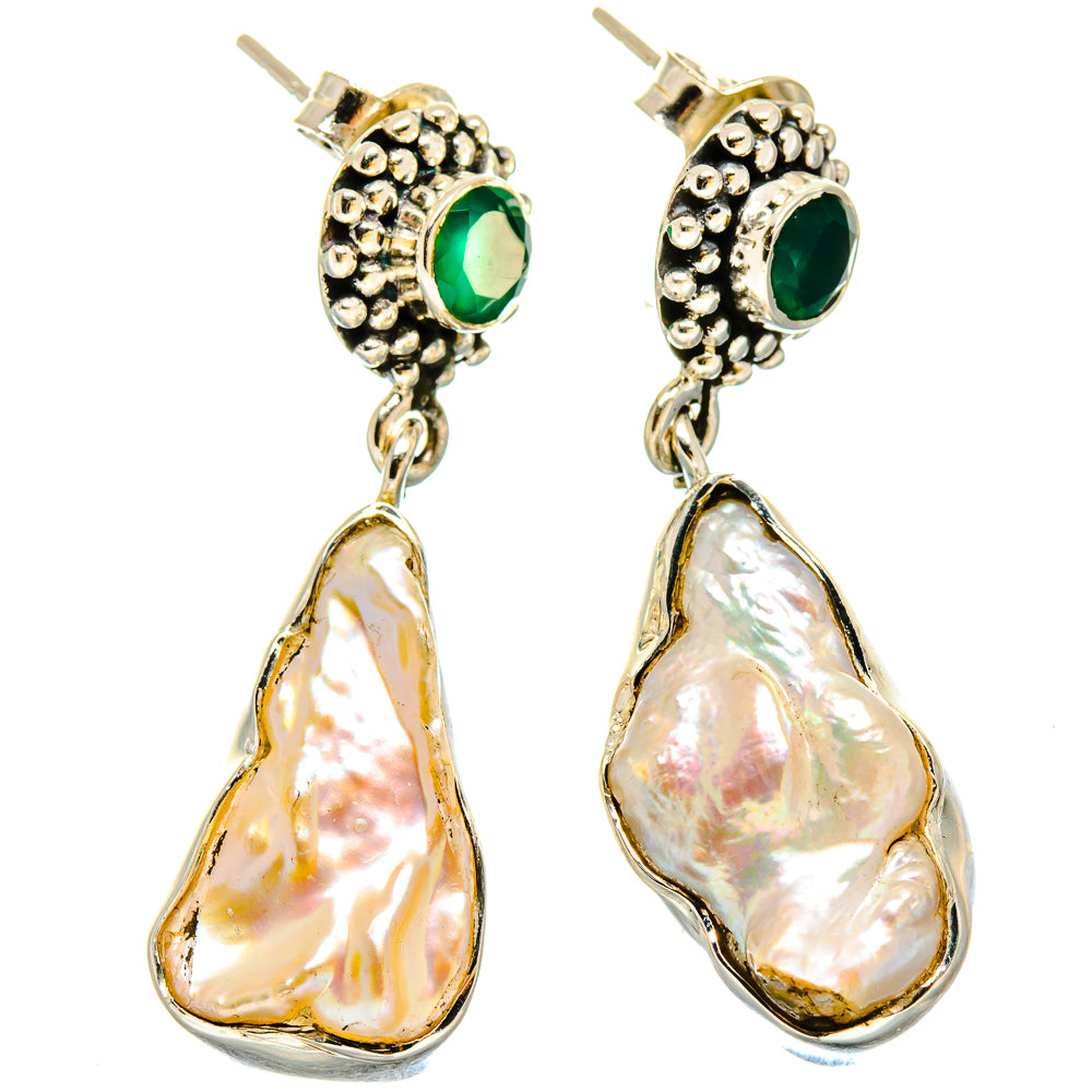 Mother Of Pearl Earrings handcrafted by Anasilvercos - EARR422960