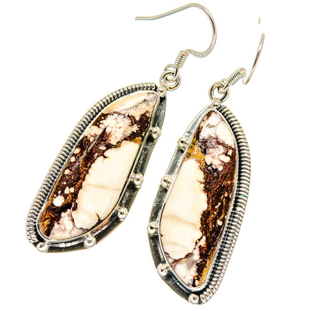 Wild Horse Jasper Earrings handcrafted by Anasilvercos - EARR422971