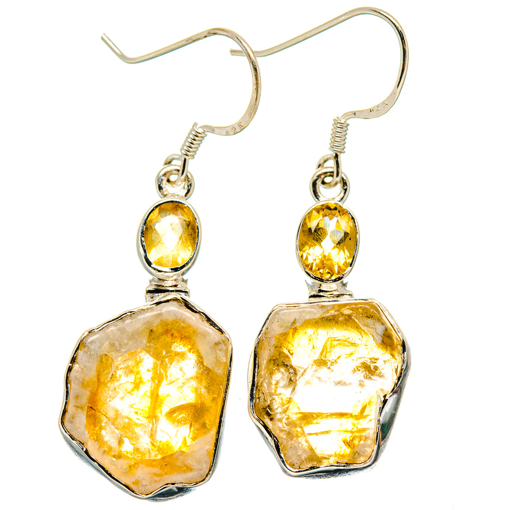 Citrine Earrings handcrafted by Anasilvercos - EARR422979