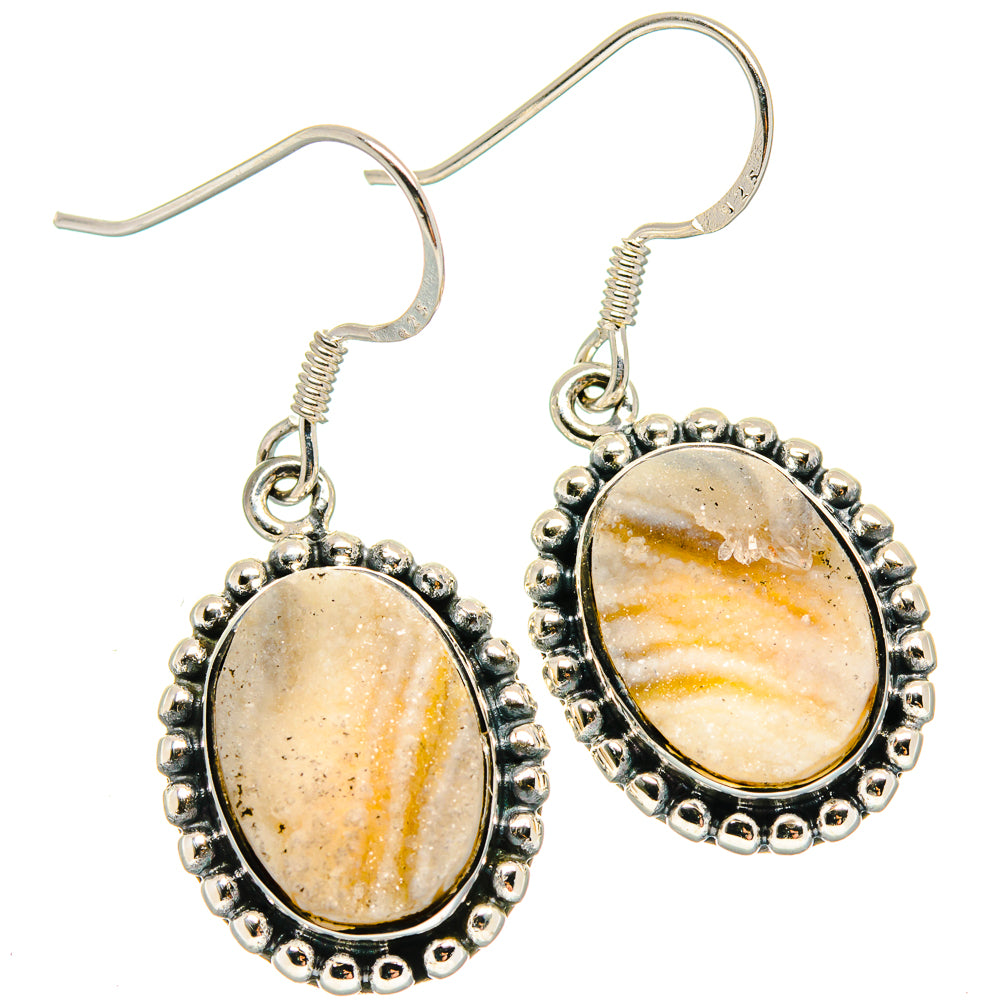 Desert Druzy Earrings handcrafted by Anasilvercos - EARR422992