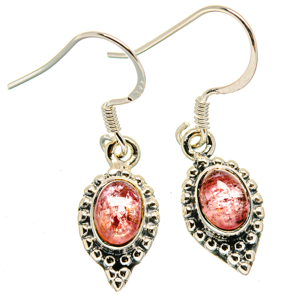Pink Tourmaline Earrings handcrafted by Anasilvercos - EARR422995