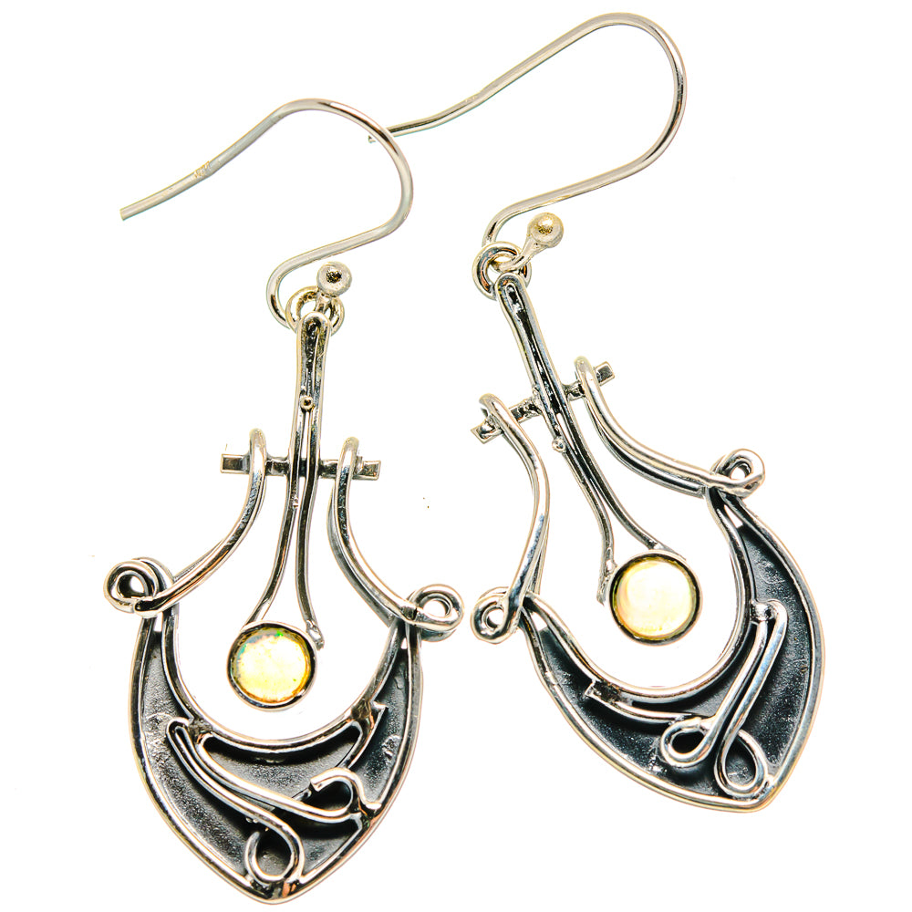 Ethiopian Opal Earrings handcrafted by Anasilvercos - EARR422996