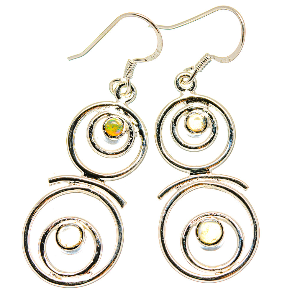Ethiopian Opal Earrings handcrafted by Anasilvercos - EARR422998