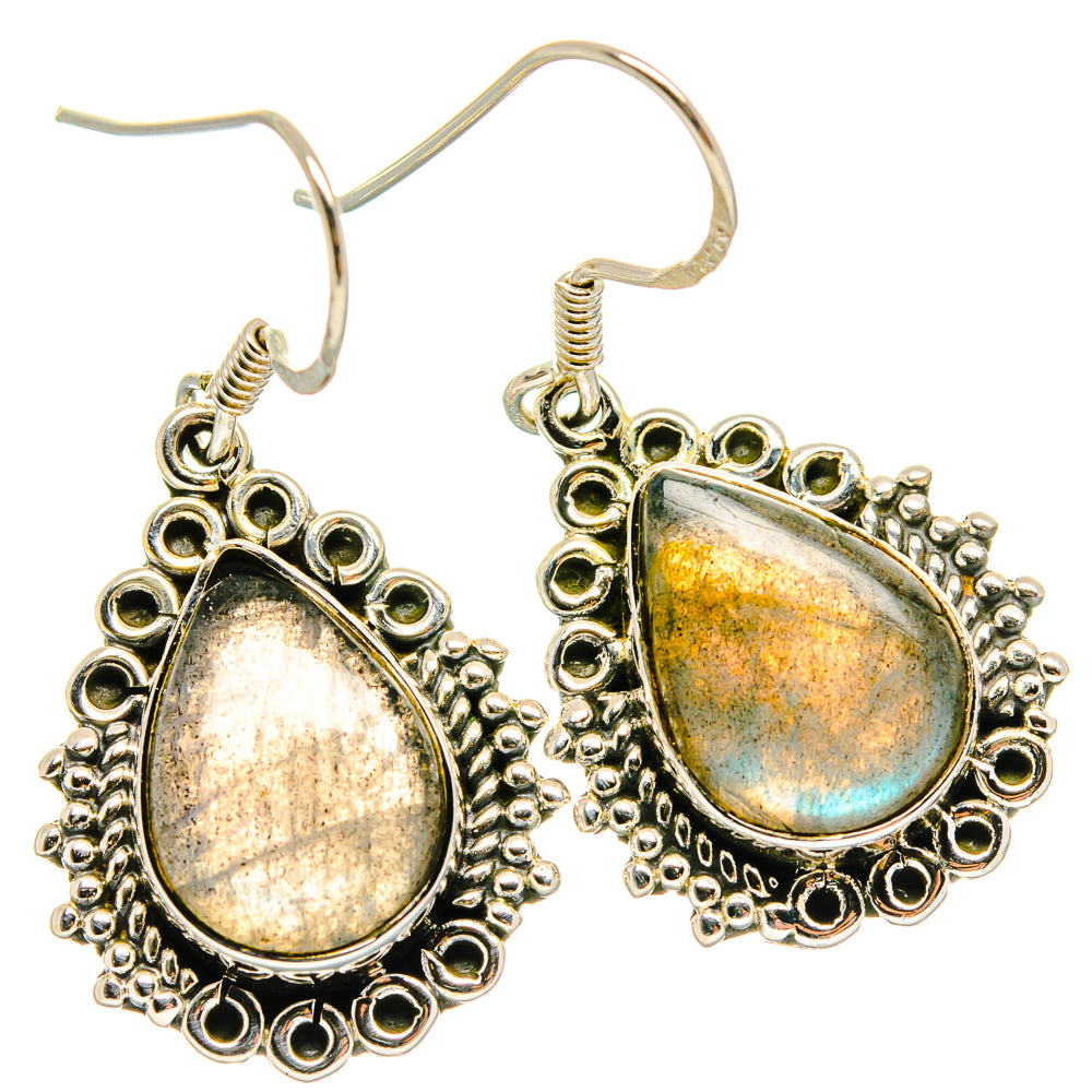 Labradorite Earrings handcrafted by Anasilvercos - EARR423003