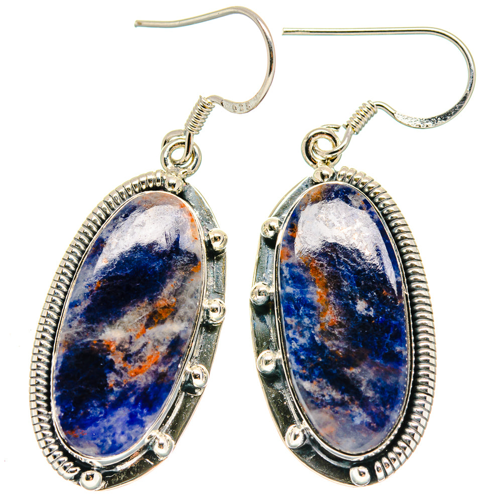 Sodalite Earrings handcrafted by Anasilvercos - EARR423013