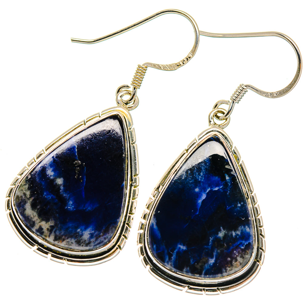Sodalite Earrings handcrafted by Anasilvercos - EARR423020