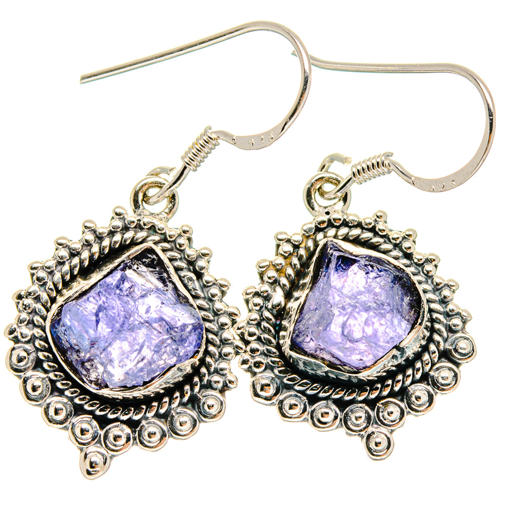 Tanzanite Earrings handcrafted by Anasilvercos - EARR423023