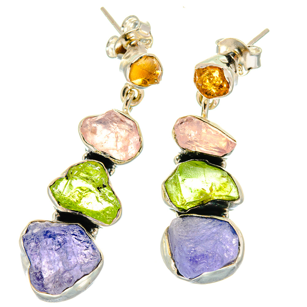 Tanzanite Earrings handcrafted by Anasilvercos - EARR423026