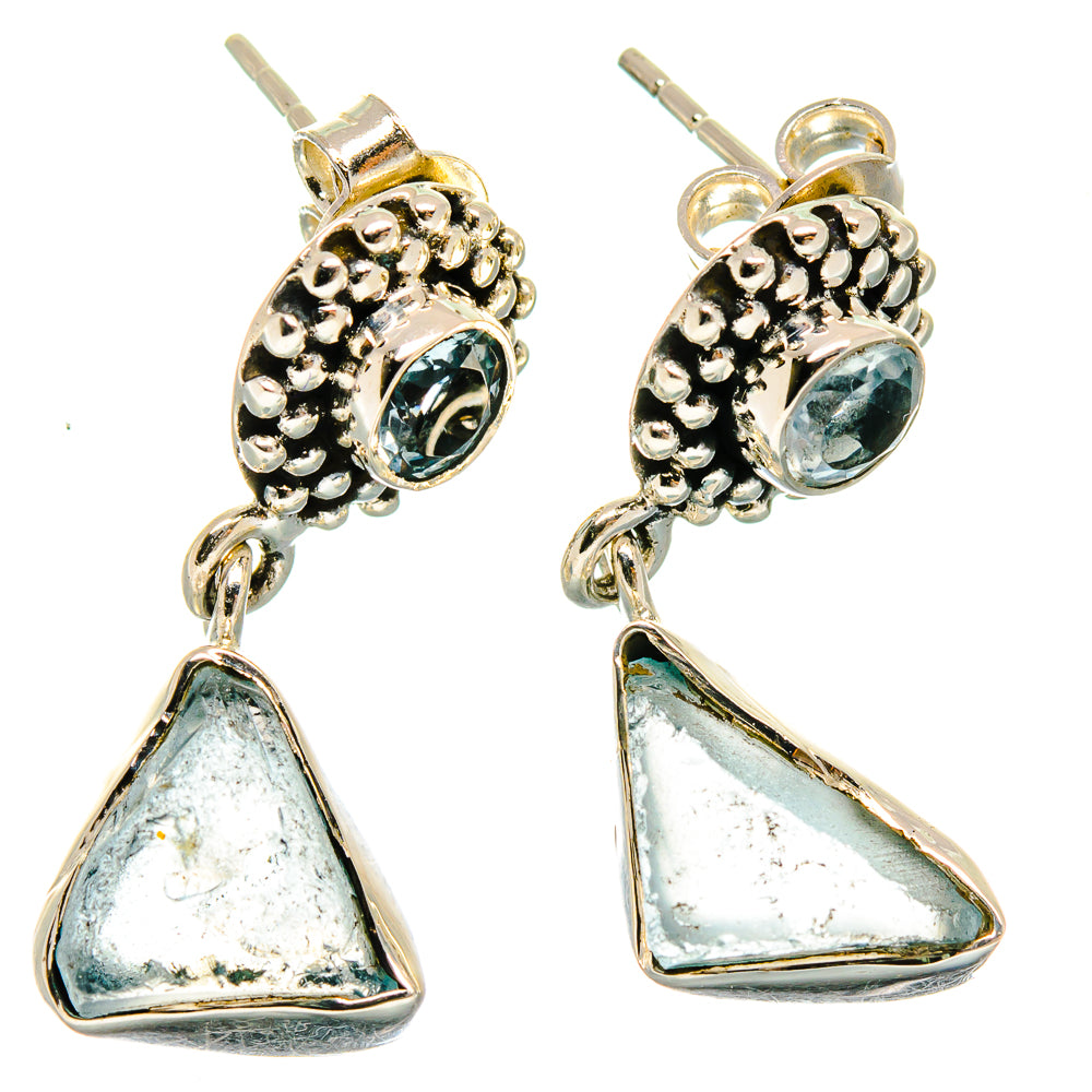 Aquamarine Earrings handcrafted by Anasilvercos - EARR423032
