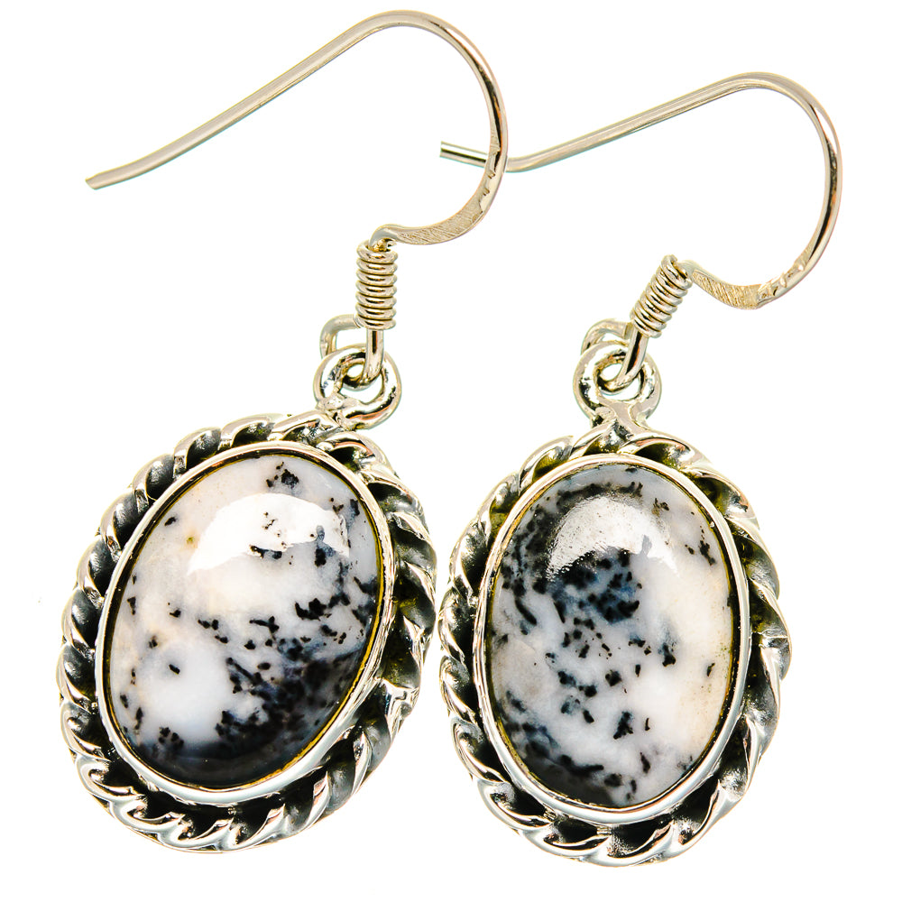 Dendritic Opal Earrings handcrafted by Anasilvercos - EARR423051