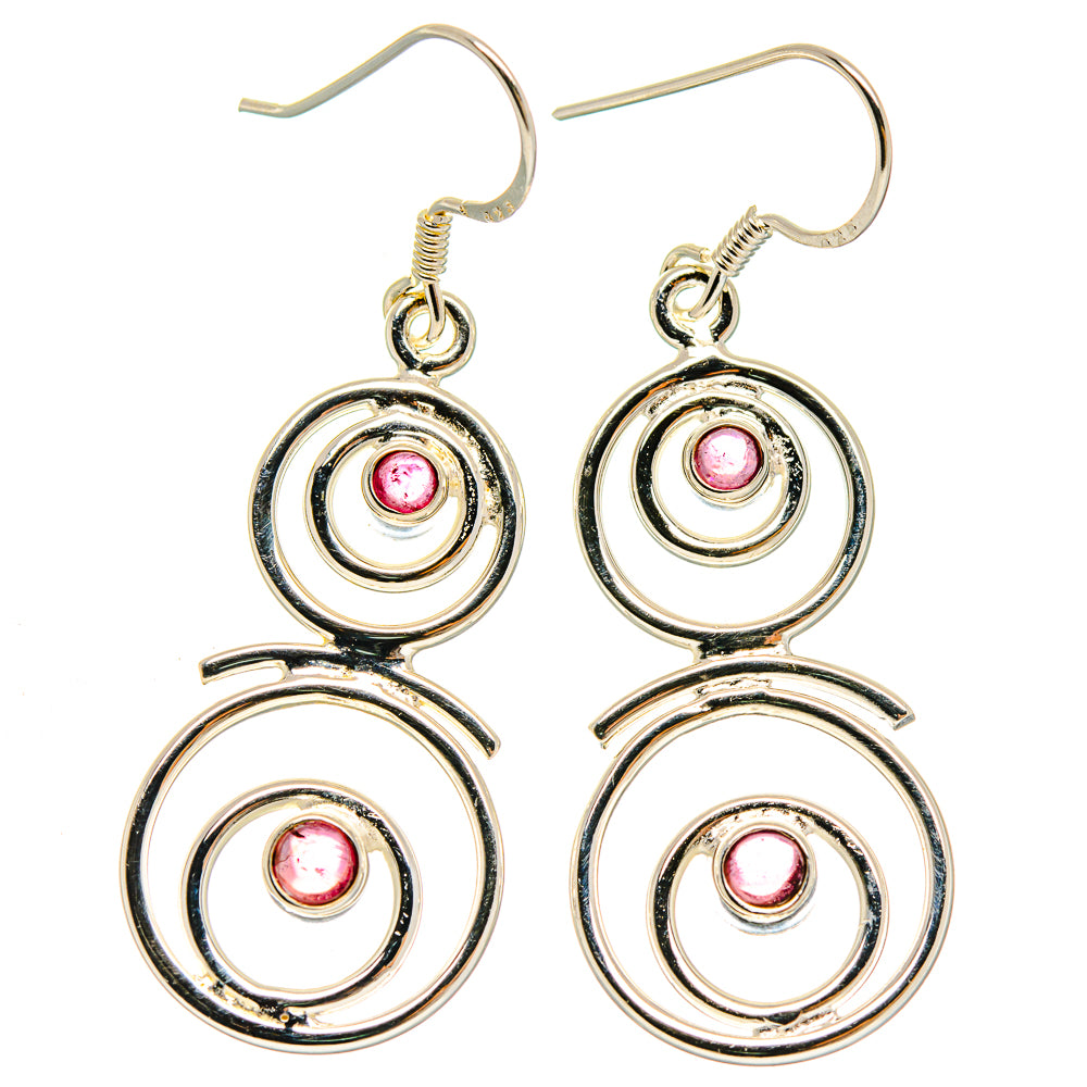 Pink Tourmaline Earrings handcrafted by Anasilvercos - EARR423059