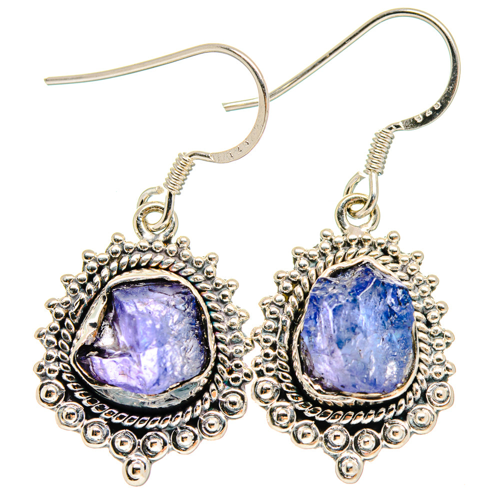 Tanzanite Earrings handcrafted by Anasilvercos - EARR423068