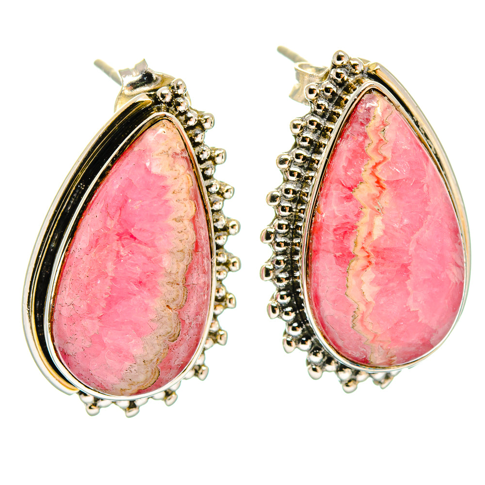 Rhodochrosite Earrings handcrafted by Anasilvercos - EARR423072