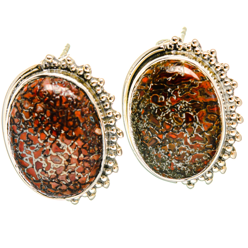 Dinosaur Bone Earrings handcrafted by Anasilvercos - EARR423076