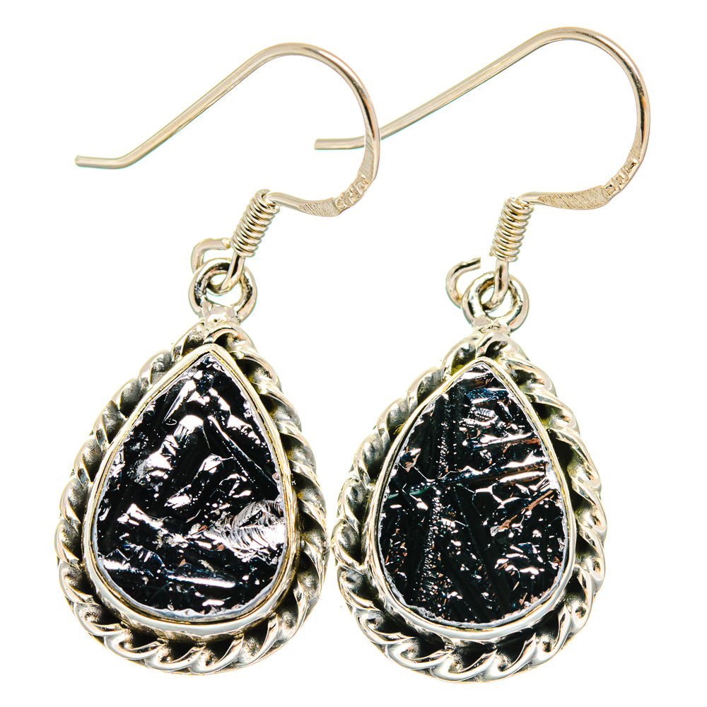 Shungite Earrings handcrafted by Anasilvercos - EARR423079