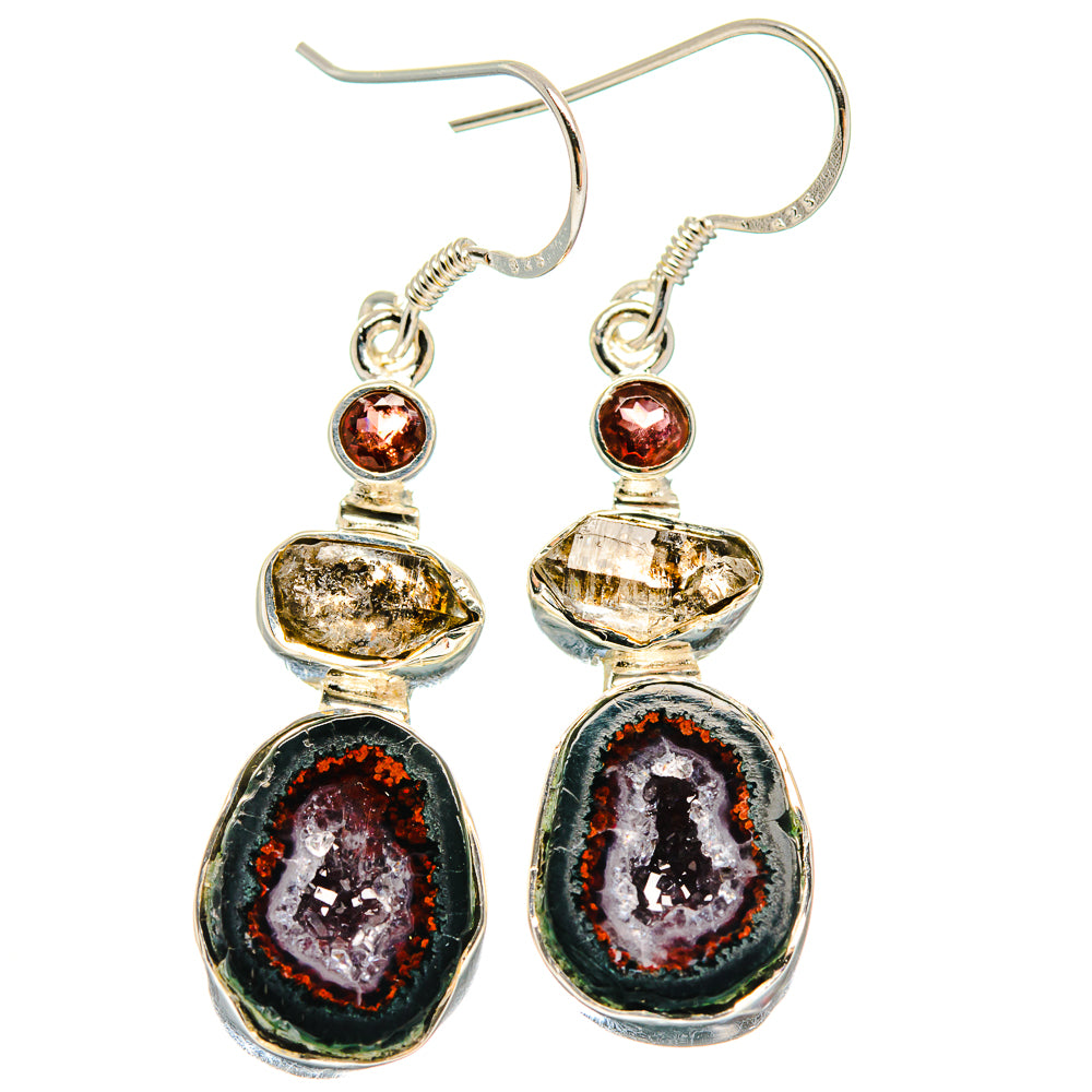 Coconut Geode Slice Earrings handcrafted by Anasilvercos - EARR423090