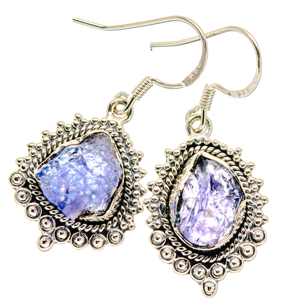 Tanzanite Earrings handcrafted by Anasilvercos - EARR423099