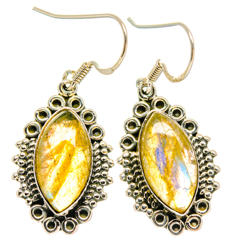 Labradorite Earrings handcrafted by Anasilvercos - EARR423100