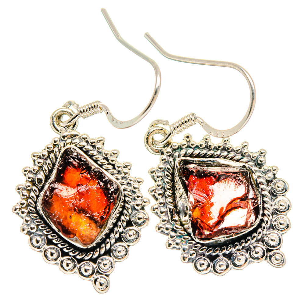Garnet Earrings handcrafted by Anasilvercos - EARR423107
