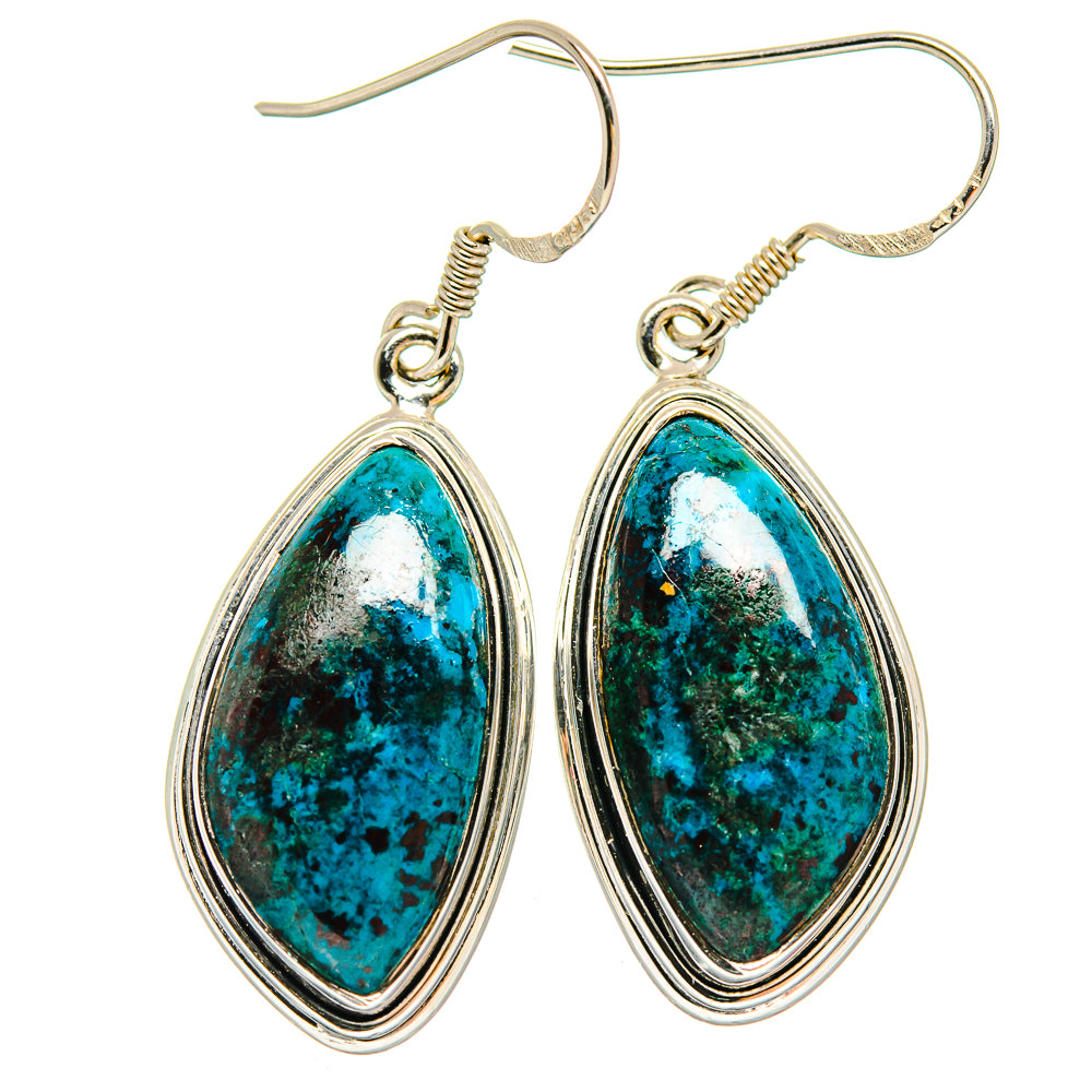 Shattuckite Earrings handcrafted by Anasilvercos - EARR423117