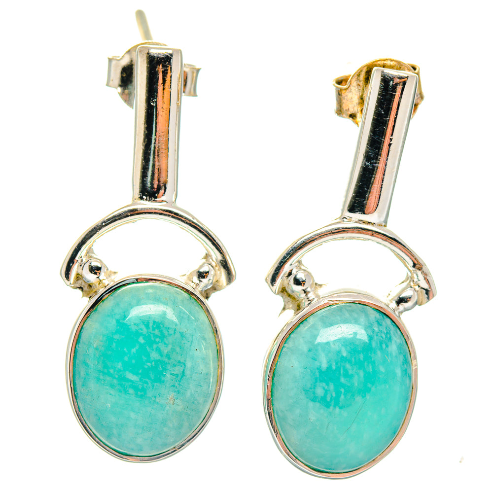 Amazonite Earrings handcrafted by Anasilvercos - EARR423123