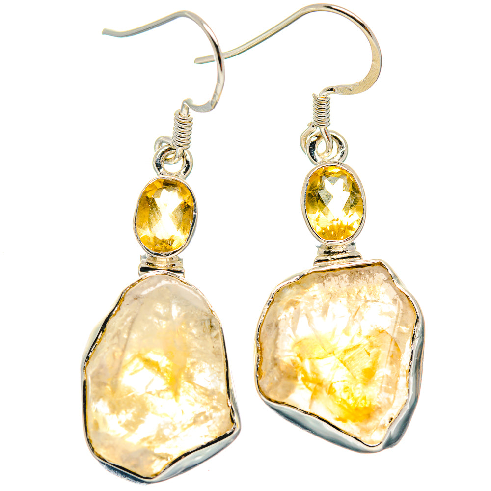 Citrine Earrings handcrafted by Anasilvercos - EARR423160