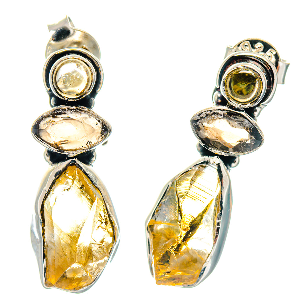 Citrine Earrings handcrafted by Anasilvercos - EARR423177