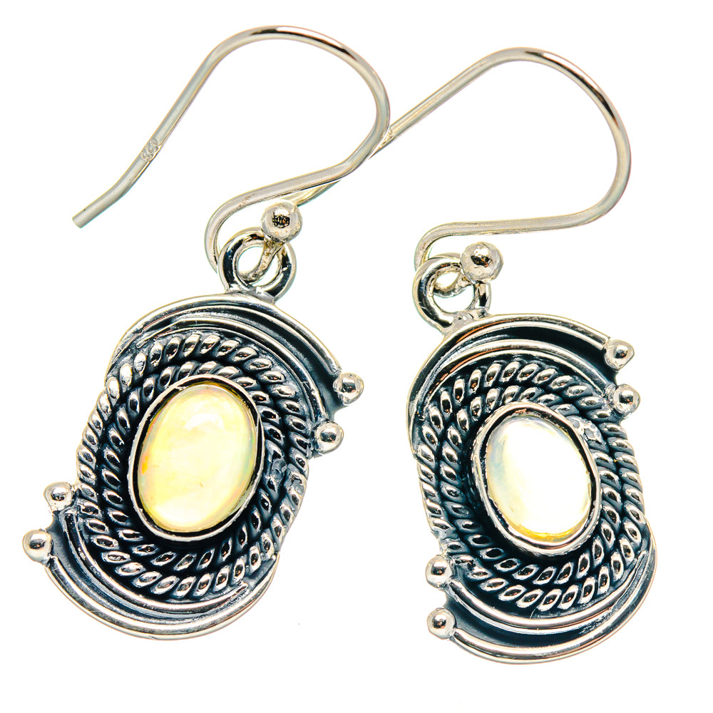 Ethiopian Opal Earrings handcrafted by Anasilvercos - EARR423181