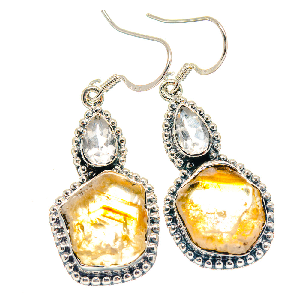 Citrine Earrings handcrafted by Anasilvercos - EARR423185