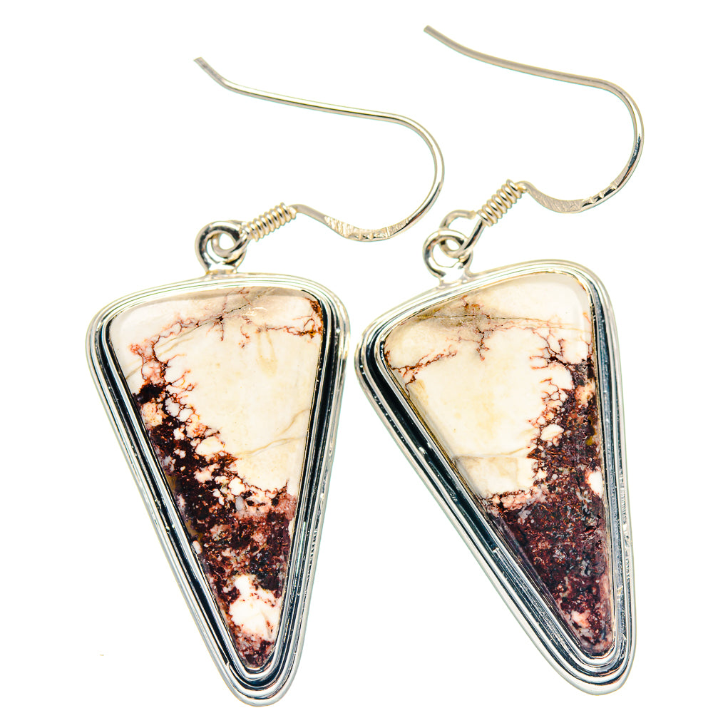 Wild Horse Jasper Earrings handcrafted by Anasilvercos - EARR423198