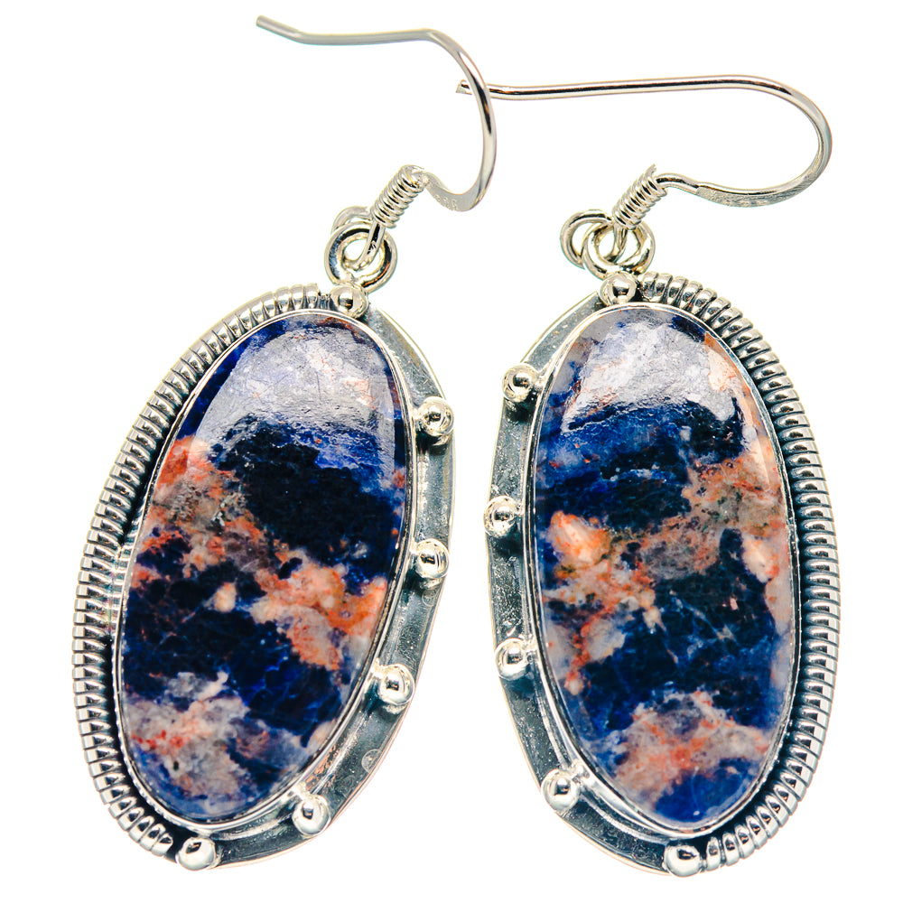 Sodalite Earrings handcrafted by Anasilvercos - EARR423199