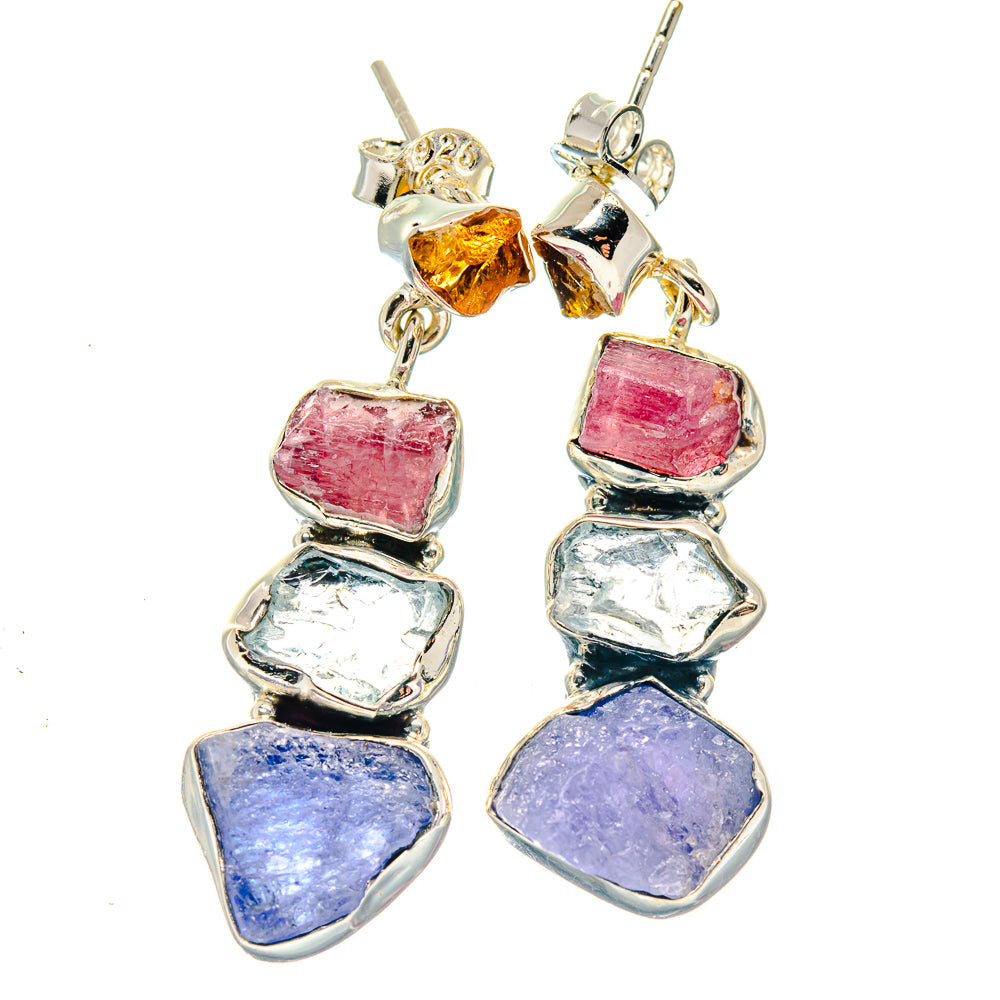 Tanzanite Earrings handcrafted by Anasilvercos - EARR423206