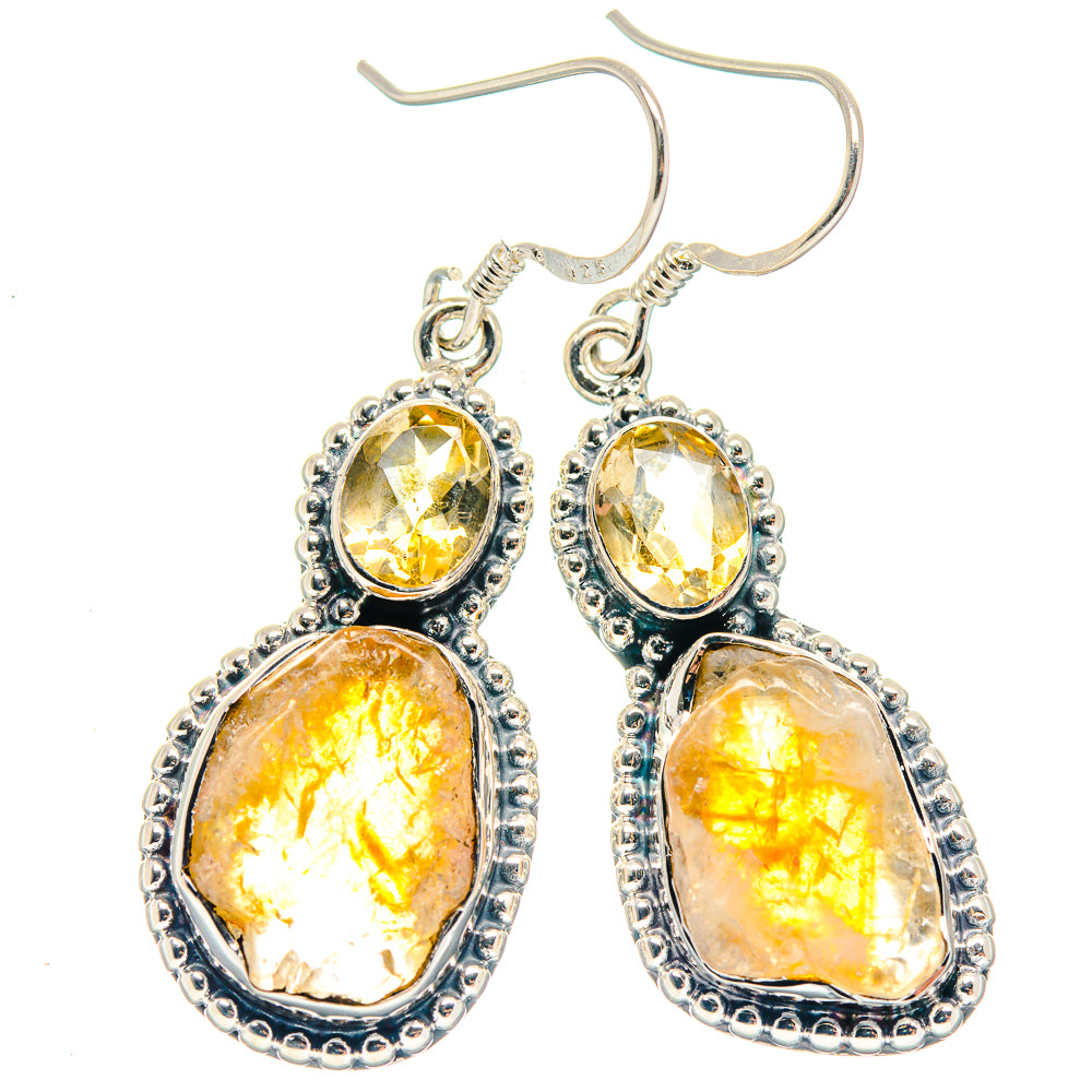 Citrine Earrings handcrafted by Anasilvercos - EARR423213