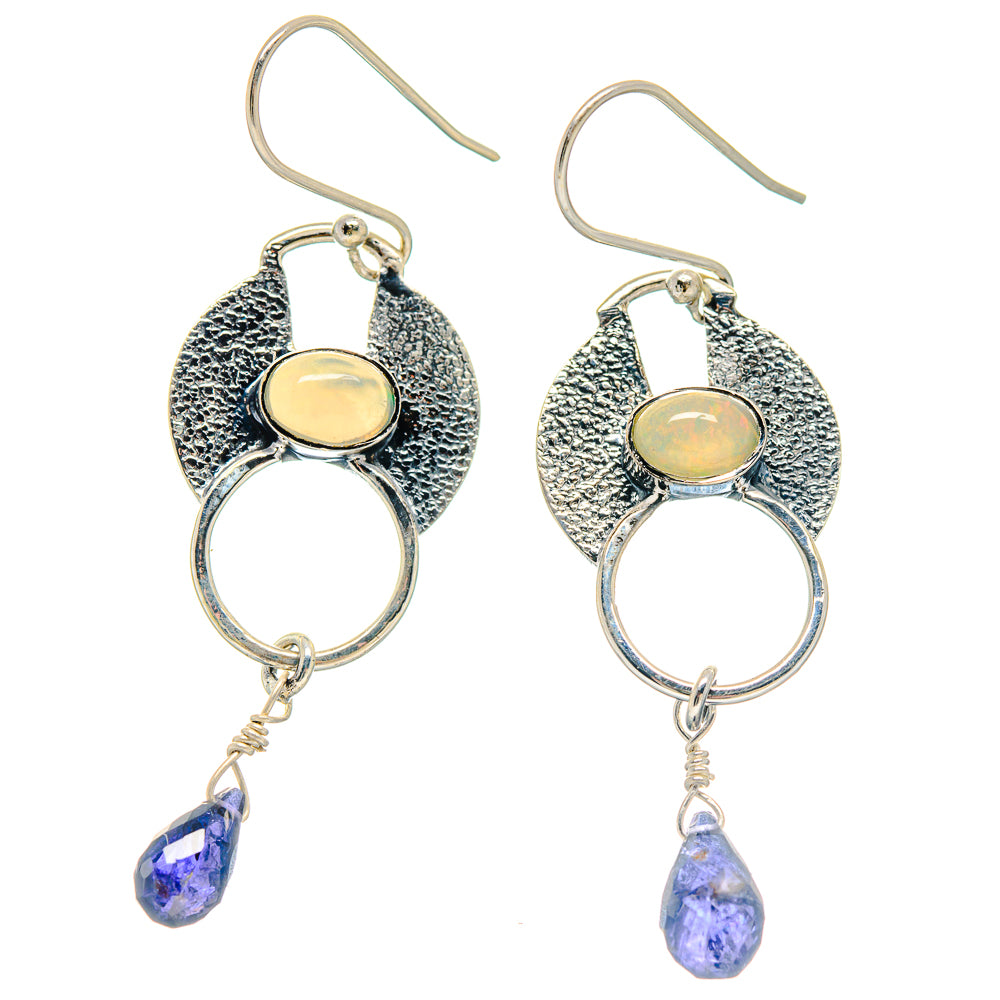 Tanzanite Earrings handcrafted by Anasilvercos - EARR423219